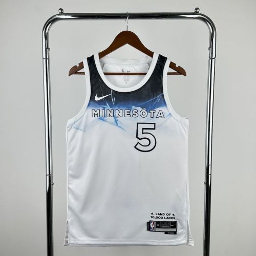 Anthony Edwards Minnesota Timberwolves City Edition 24/25 Swingman Jersey White