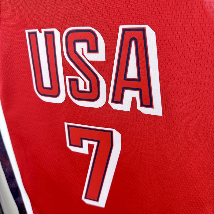 Kevin Durant Team USA 2024 Swingman Jersey Red