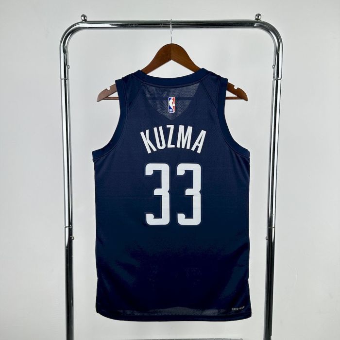 Kyle Kuzma Washington Statement Edition 24/25 Swingman Jersey Red Blue