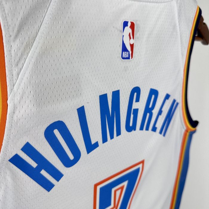 Chet Holmgren Oklahoma City Thunder Association Edition Swingman Jersey White