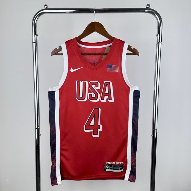 Stephen Curry Team USA 2024 Swingman Jersey Red