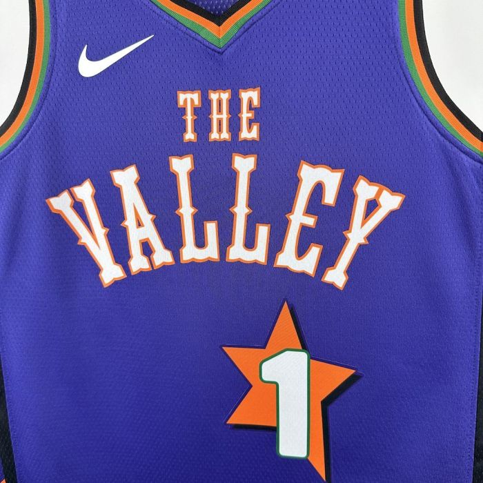 Devin Booker City Phoenix Suns City Edition 24/25 Swingman Jersey Purple