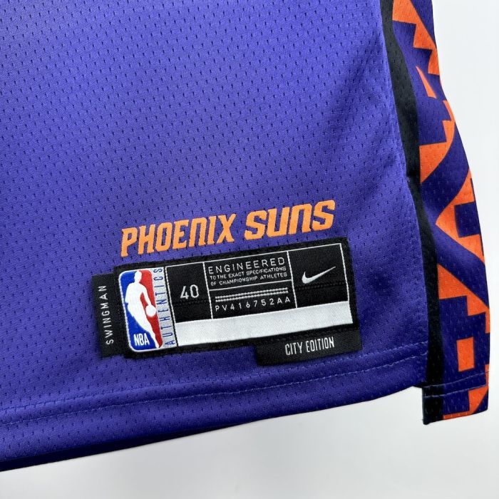 Devin Booker City Phoenix Suns City Edition 24/25 Swingman Jersey Purple