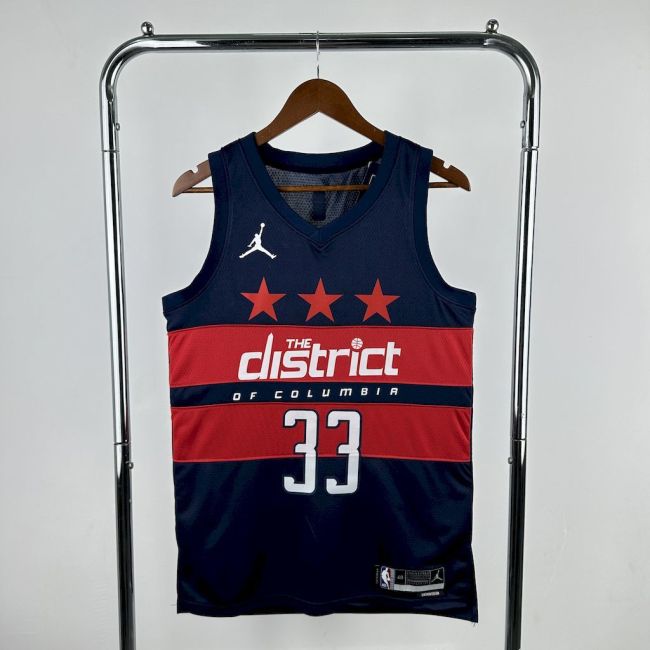 Kyle Kuzma Washington Statement Edition 24/25 Swingman Jersey Red Blue