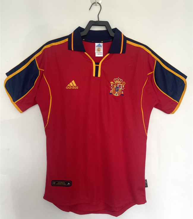 Spain Euro 2000 Home Retro Jersey