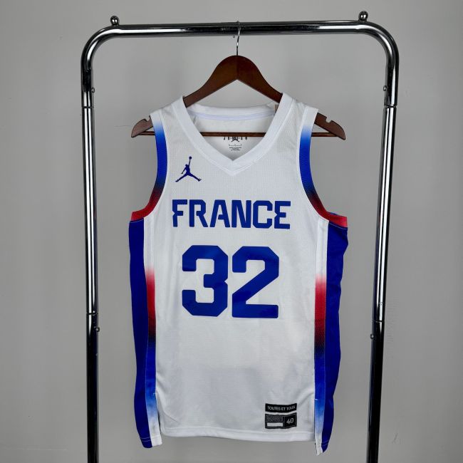 Victor Wembanyama France Basketball Home Swingman Jersey White
