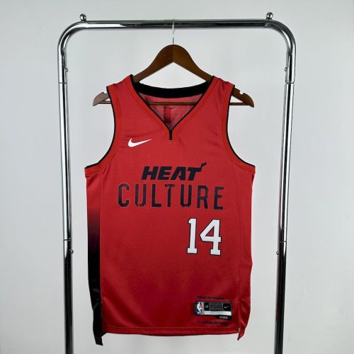 Tyler Herro Wade Miami Heat City Edition 24/25 Swingman Jersey Red