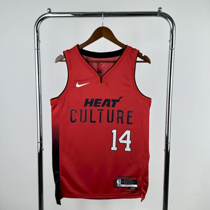 Tyler Herro Wade Miami Heat City Edition 24/25 Swingman Jersey Red