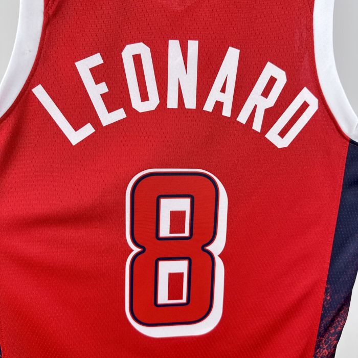 Kawhi Leonard Team USA 2024 Swingman Jersey Red