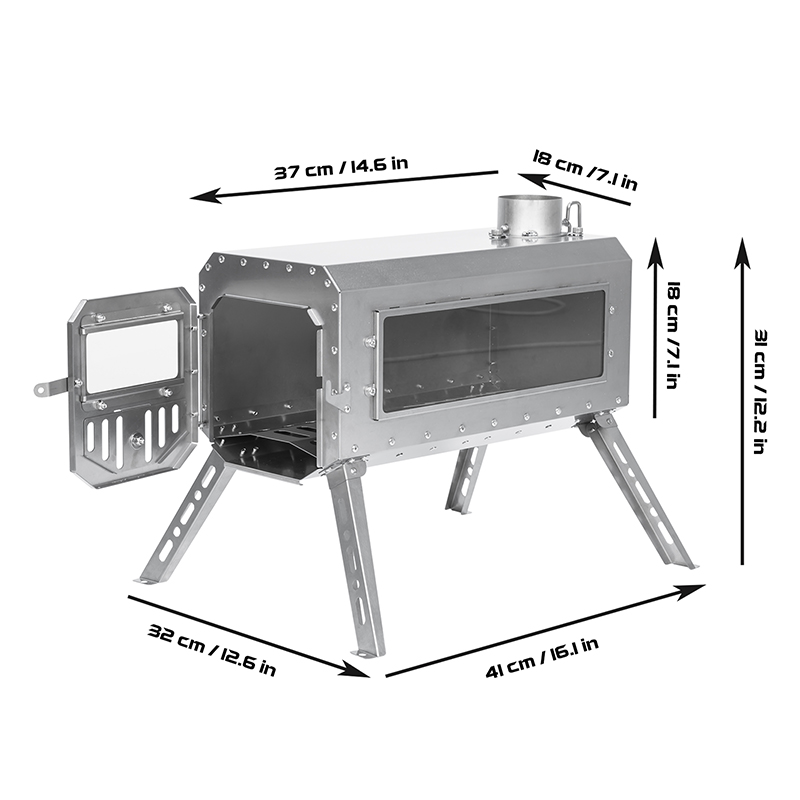 ポモリー　Traveller 超軽量チタン薪ストーブ | POMOLY Traveller 超軽量テント ストーブ | キャンプ用チタン薪ストーブ