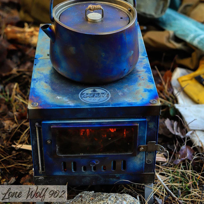 TIMBER Wolf 超軽量テントストーブ｜TIMBER Mini LONEWOLF902 チタンテントストーブ （限定版）