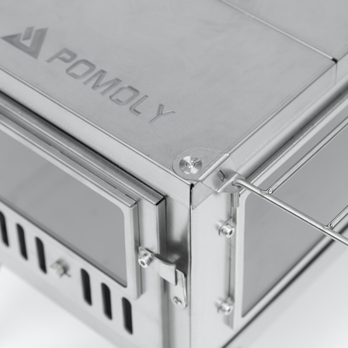 チタン製サイドテーブル（POMOLY Timberテントストーブ用）