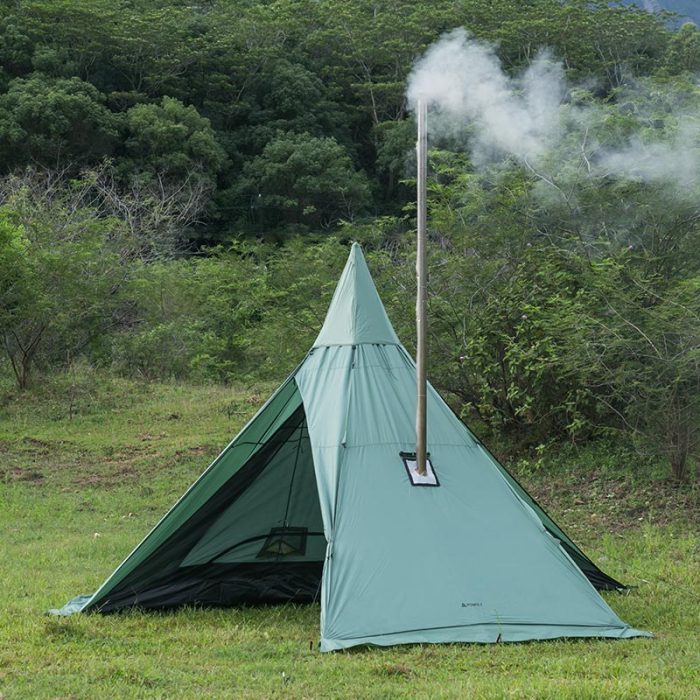 HUSSAR Plus  超軽量ワンポールテント，| ストーブ使用で2-3人用または4-5人用  | POMOLY 2021
