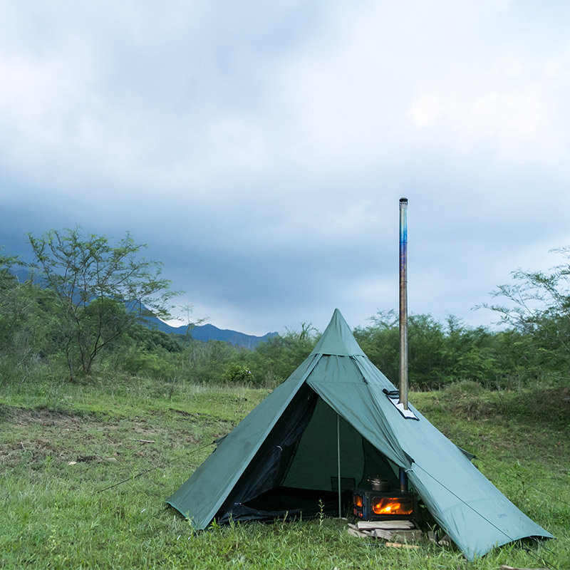 T-Brick Ultra 2.0 Titanium wood Stove | Fastfold Titanium