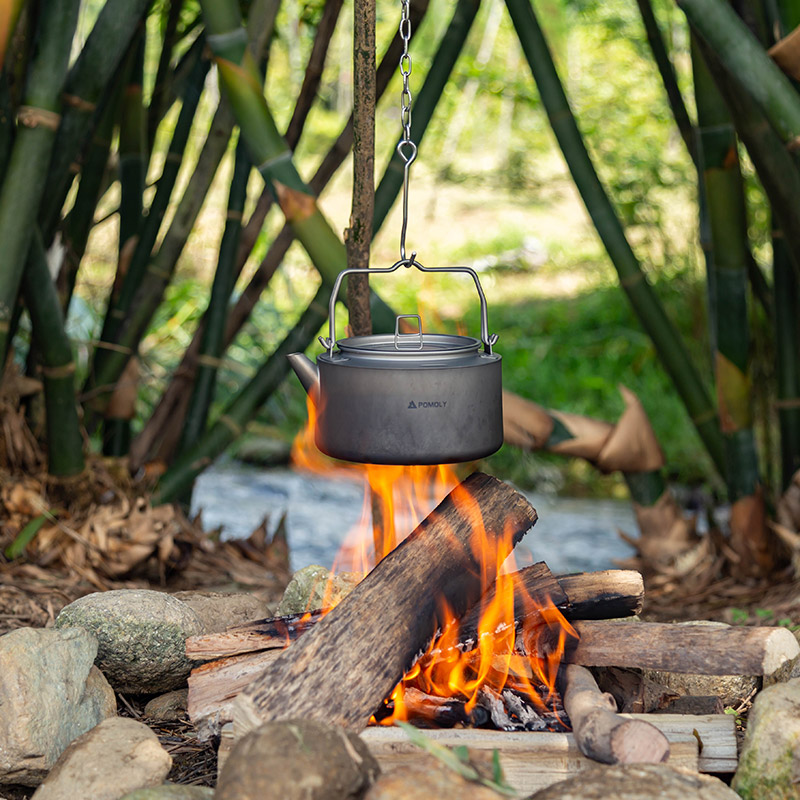 POMOLY チタン製ケトル1.0L|超軽量コーヒーポット