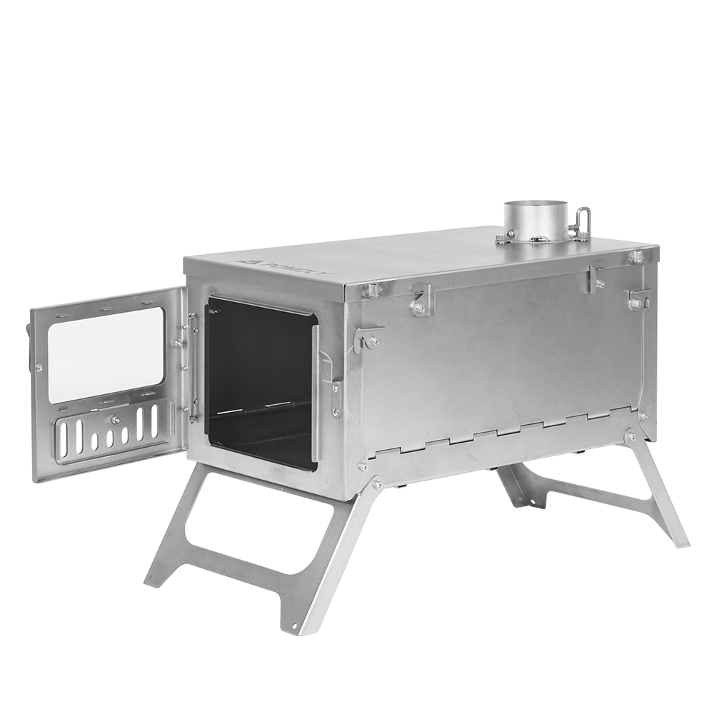 X-Ti チタン製薪ストーブ | 2段式折りたたみ式 コンパクト