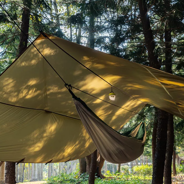 Wolfden UL ハンモックタープ  9ft x 12ft | 超軽量 20D 3000mm シルナイロン タープ  | Lonewolf902署名