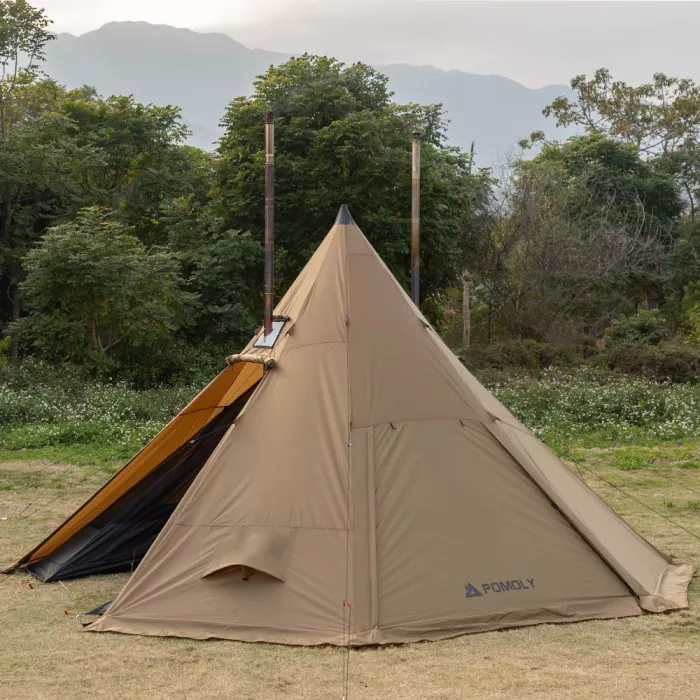 レビュー : Bromance 70 ワンポールテント | 4人用 ファミリーキャンプ