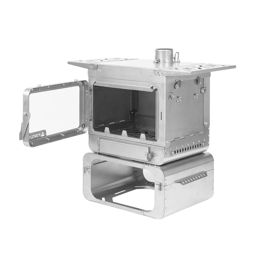 Lumberjack 折り畳み式 チタンテントストーブ | ポータブル