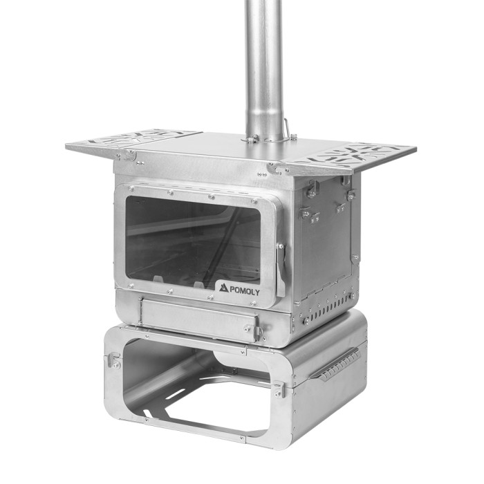 Lumberjack Max  折り畳み式 チタンウッドストーブ | ポータブル テントストーブ | POMOLY 2022新シリーズ