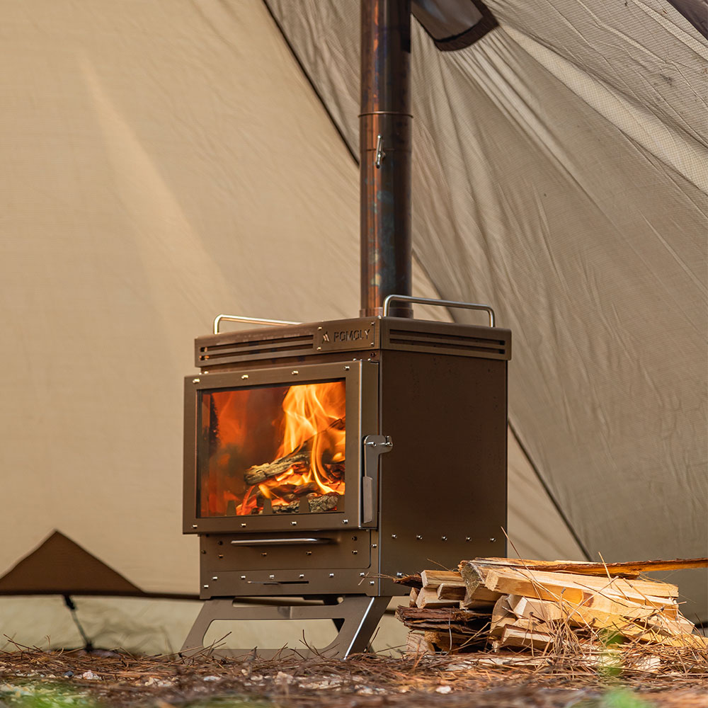Dwellerr Maxテントストーブ | ポータブル式ペチカ | 薪ストーブ