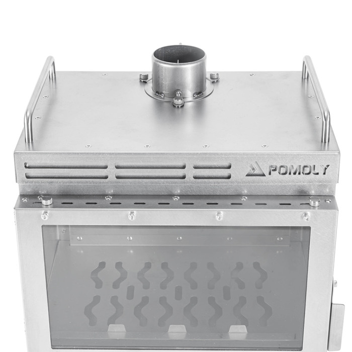 Dweller-Ti チタン製薪ストーブ | 円筒形煙突バージョン | POMOLY & GREEN STOVE