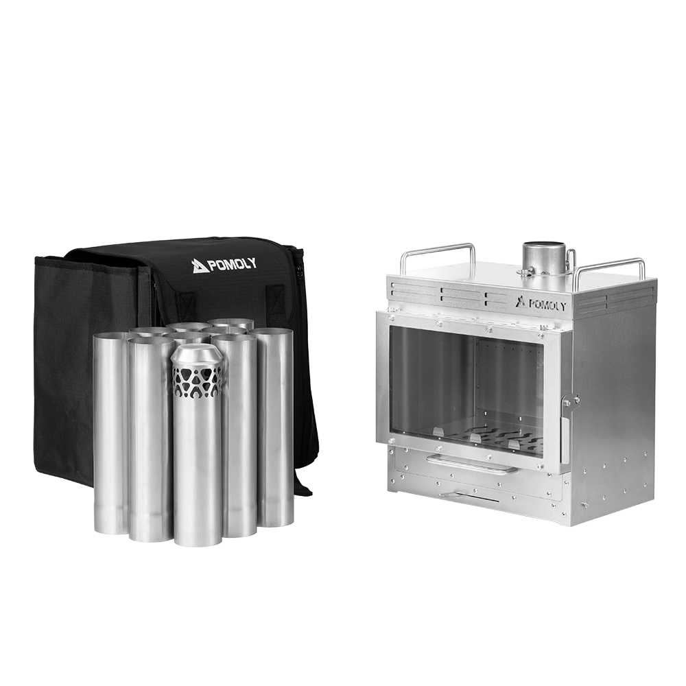 POMOLY 薪ストーブ Lumberjack チタンテントストーブ｜ポータブル式テントウッド