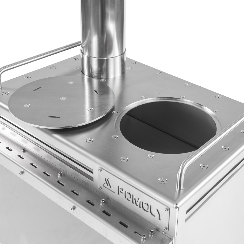 【3回使用のみ】POMOLY 薪ストーブ Dweller Max 2.0ポモリー Dweller Max 2.0 テントストーブ |キャンプ用ペチカ |薪ストーブ