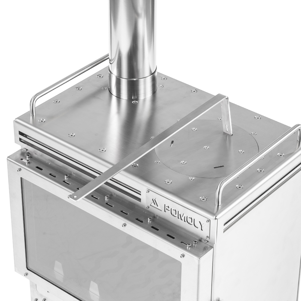 【２回使用のみ】POMOLY 薪ストーブ Dweller Max 2.0ポモリー ギア紹介】POMOLY Dweller Max 2.0開封。二次燃焼、エアー