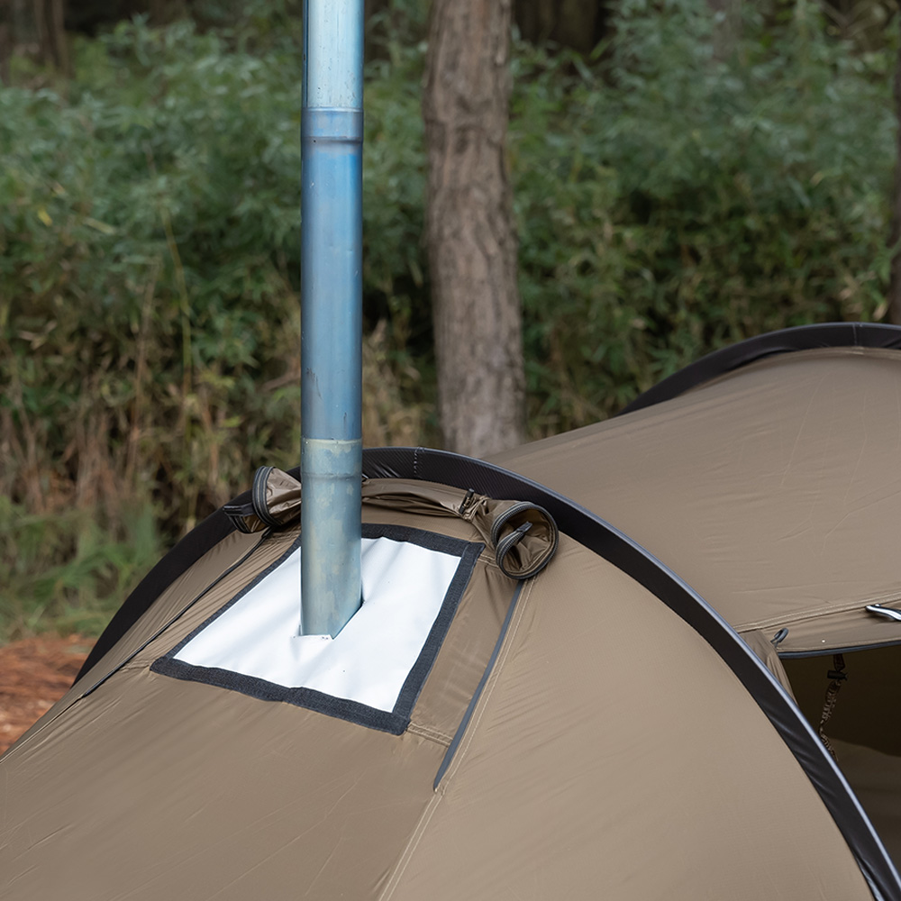 Locomotive 20 トンネル型テント | 煙突穴付き キャンプテント POMOLY