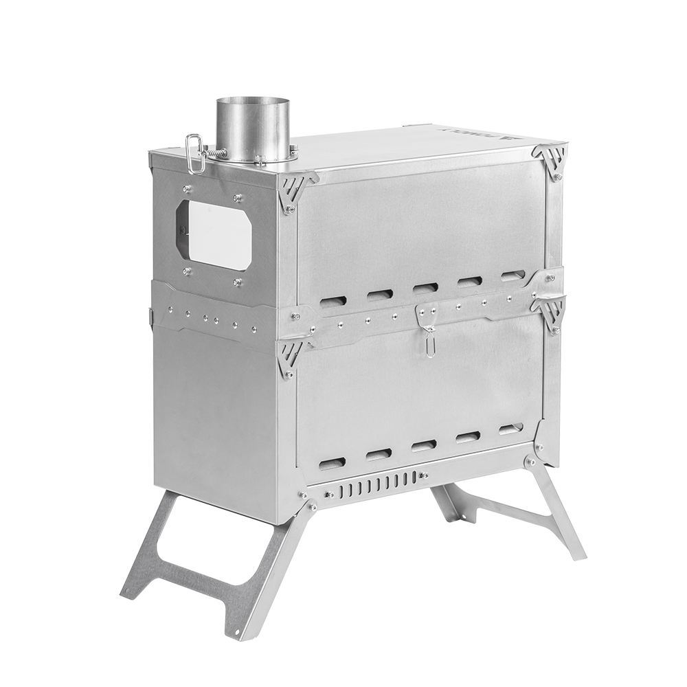 T-Brick Max 2.0 チタン ストーブ | 折りたたみ式 チタン テント