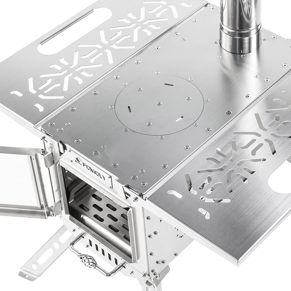 薪ストーブ　POMORY Oroqen 3 Amazon.com: POMOLY Camping Tent Stove Wood Stove, Oroqen Max