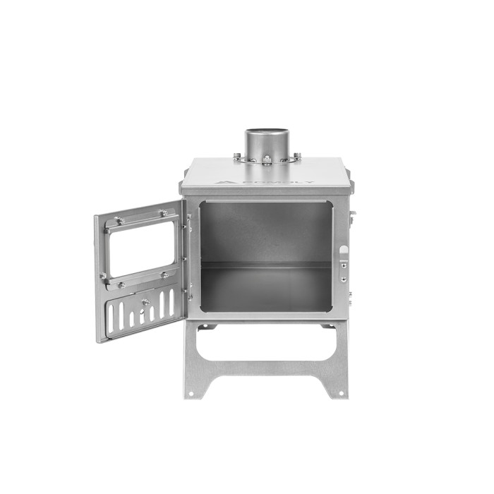 T1 Mini | ソロキャンプ用折りたたみ式チタン薪ストーブ | POMOLY
