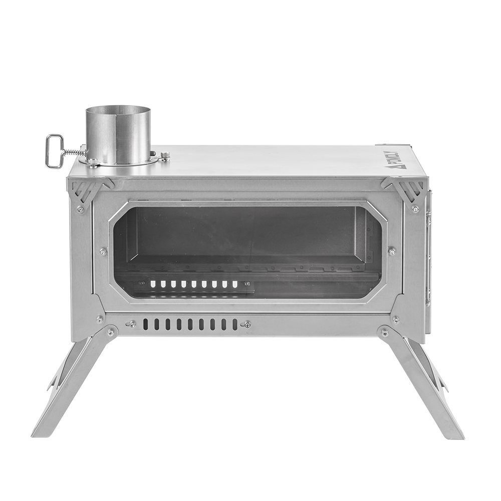 T-Brick 2.0 チタンストーブ | キャンプ用折りたたみ式チタン製テント