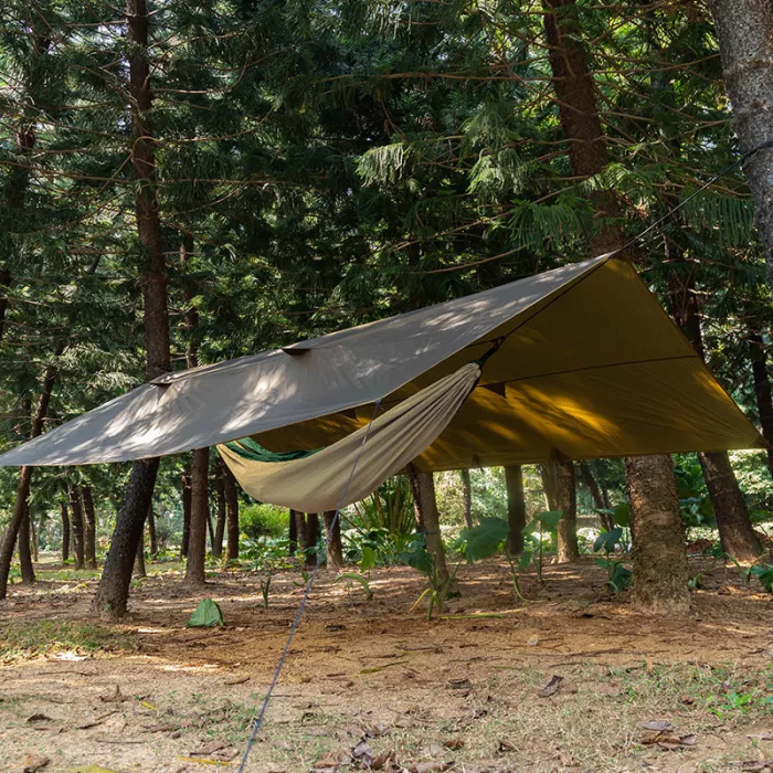 【3周年祝い】Wolfden UL ハンモックタープ  9ft x 12ft | 超軽量 20D 3000mm シルナイロン タープ  | Lonewolf902署名 | 2022新シリーズ