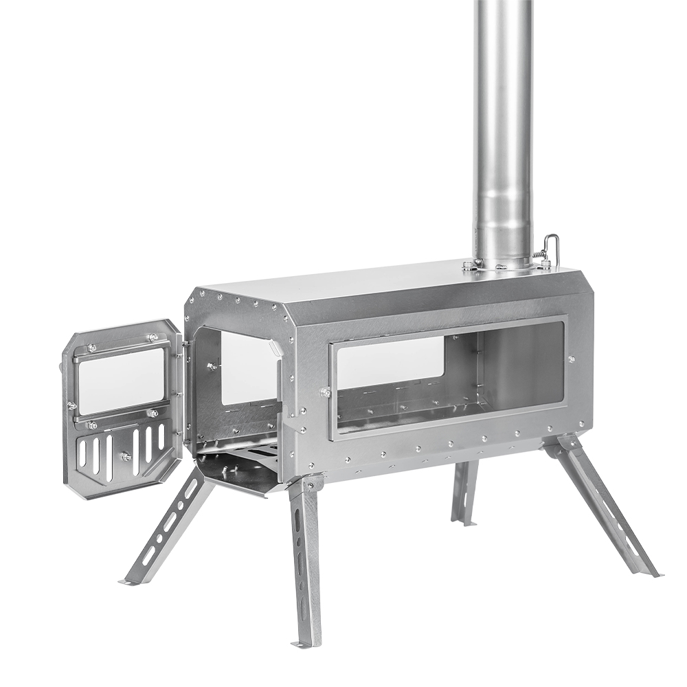 ポモリー　Traveller 3 | 超軽量チタン薪ストーブ | POMOLY Traveller 3| 超軽量チタンストーブ | 円筒形煙突セット