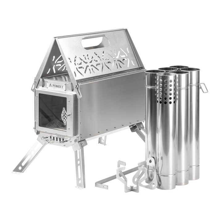 【秋SALE】 Oroqen Max  薪ストーブ |ポータブル式ストーブ | ホットテント キャンプ |POMOLY 2023 新品