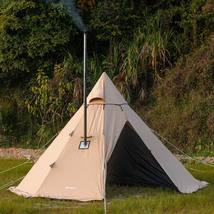 OETIGRIS キャンプテント PYRAMIS　煙突穴付き Amazon.co.jp: OneTigris SMOKEY HUT ホットテント ワンポール 1