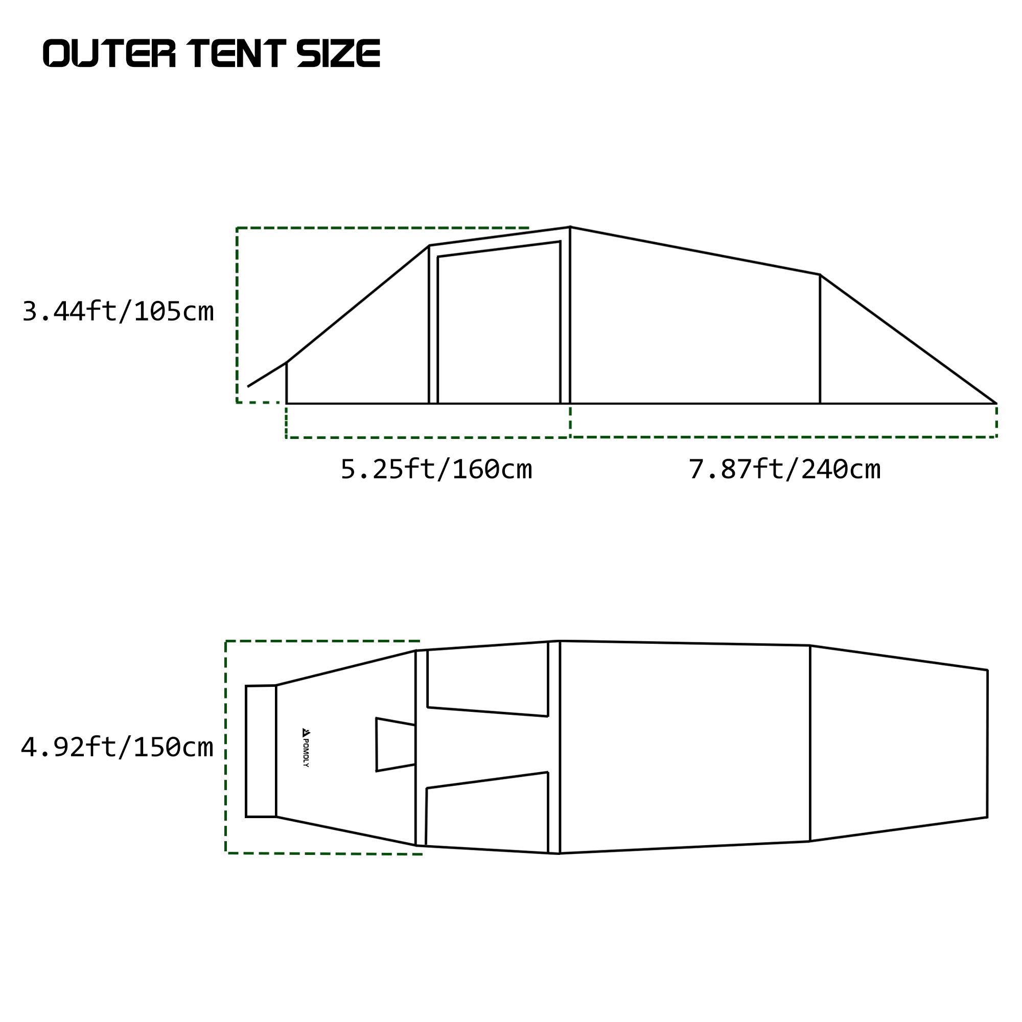 Locomotive 20 トンネル型テント POMOLY 2023 新作