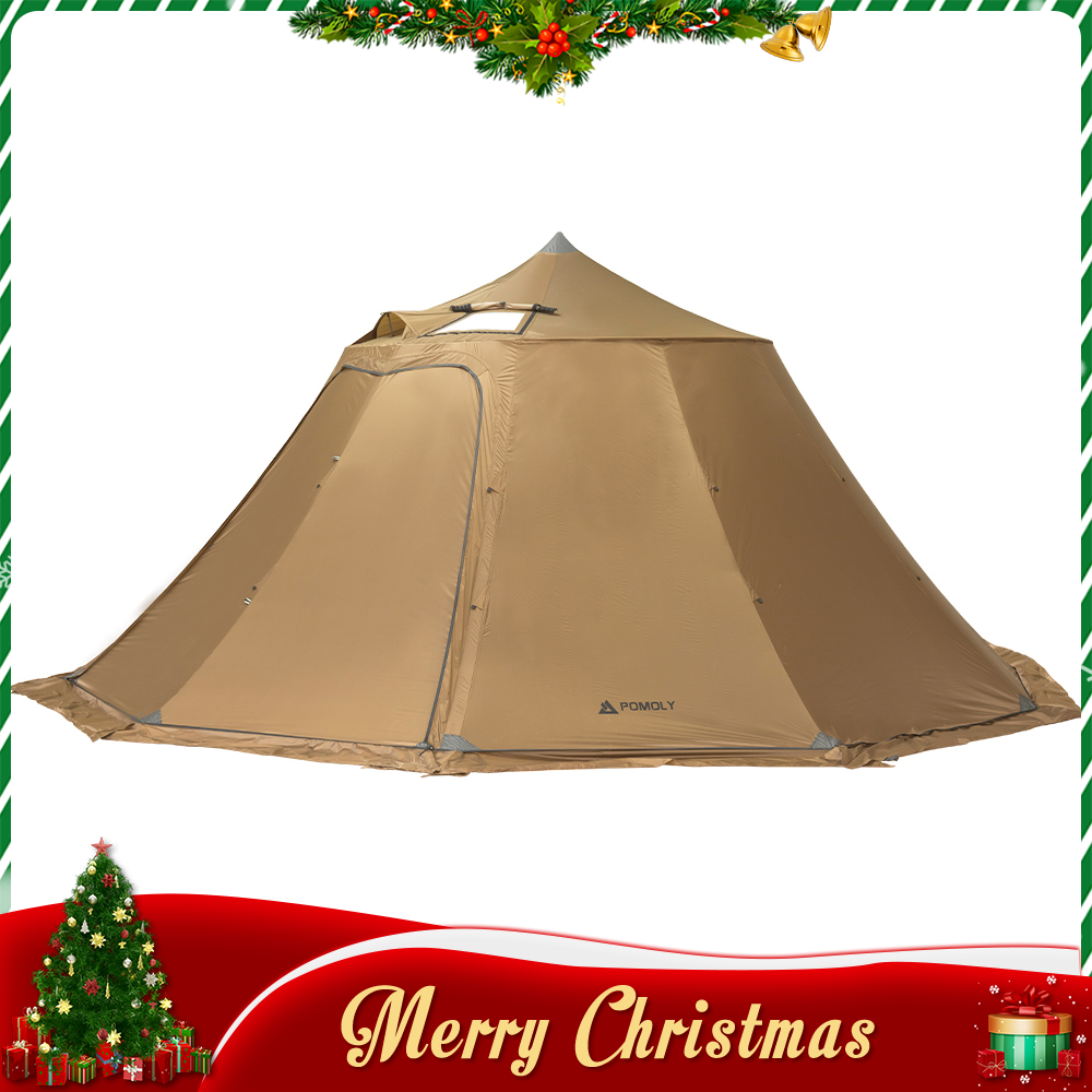 POMOLY キャンプテント ベージュ 付属品あり POMOLY キャンプテント