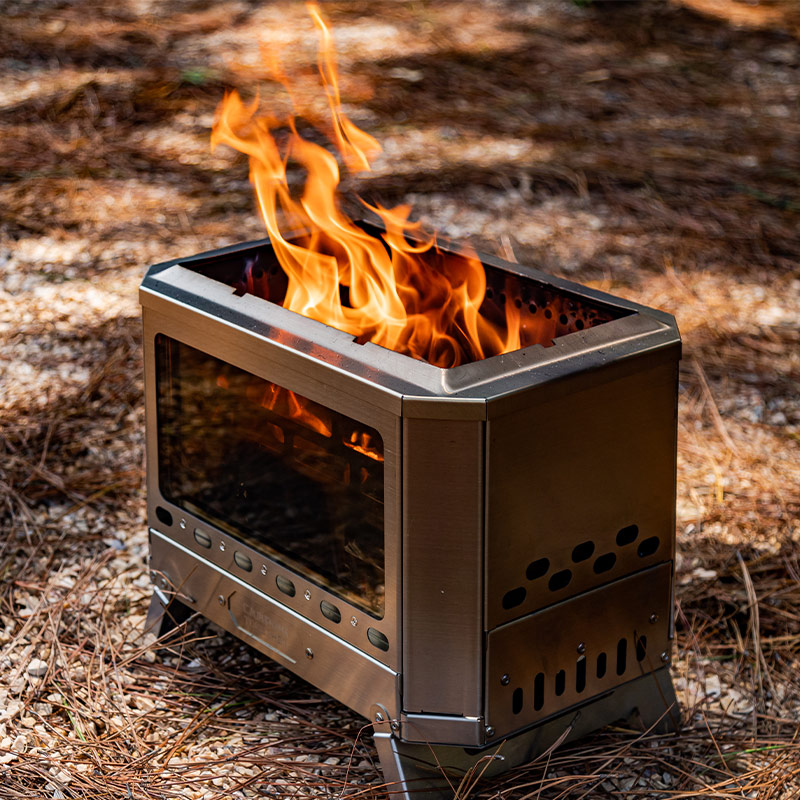 二次燃焼焚き火台　ステンレス仕様 GGUBUS】二次燃焼焚火台/Full Stainless Dual Stove（基本セット