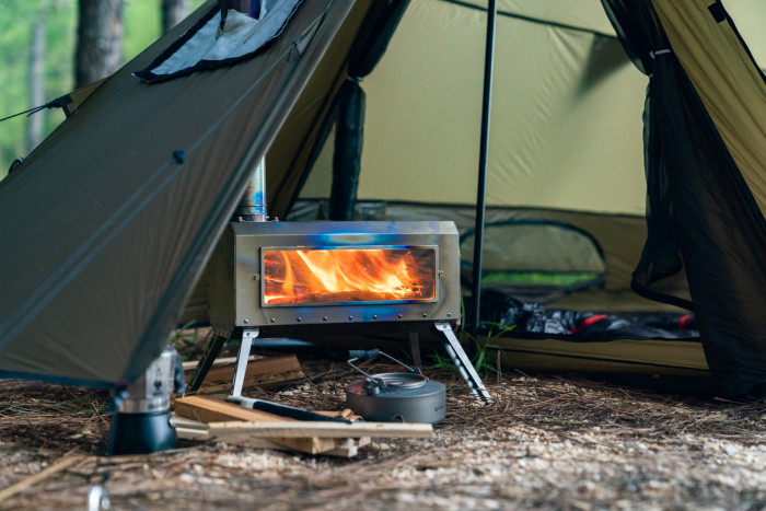 Traveller 3 | 超軽量チタンストーブ | | 円筒形煙突セット | POMOLY