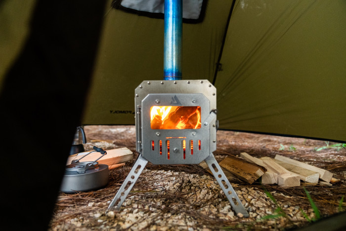 Traveller 3 | 超軽量チタンストーブ | | 円筒形煙突セット | POMOLY