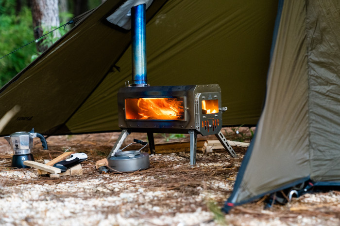 Traveller 3 | 超軽量チタンストーブ | | 円筒形煙突セット | POMOLY