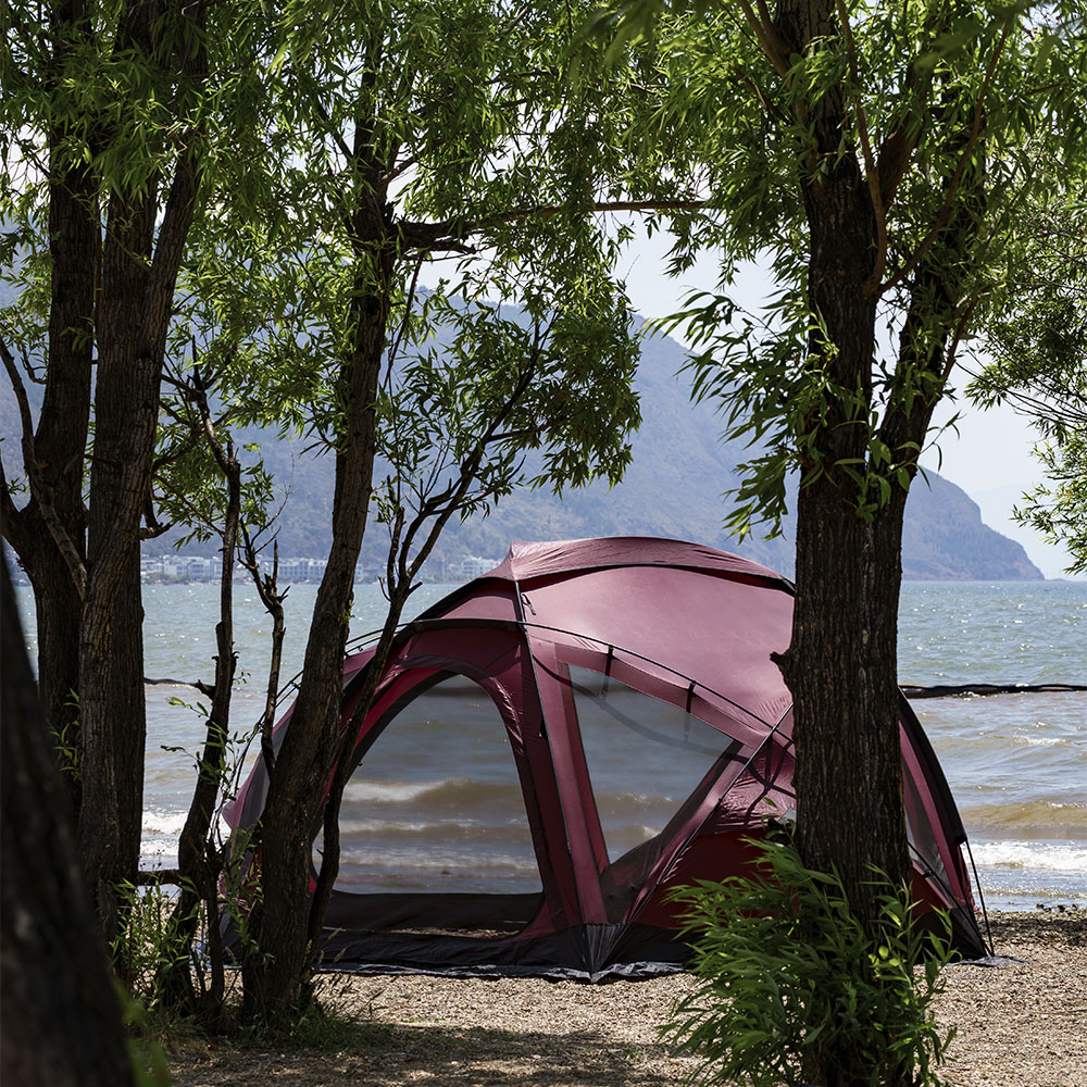 POMOLY 大型ドームテント | Dome X6 Pro ドーム型テント (Red) 自立式