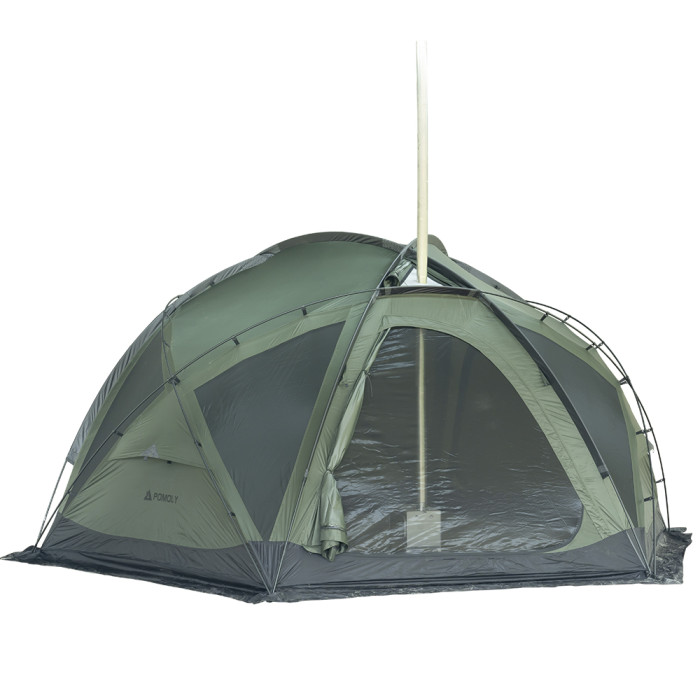 POMOLY 大型ドームテント | Dome X6 Pro ドーム型テント (Green) 4～6人用 自立式テント ファミリーキャンプ