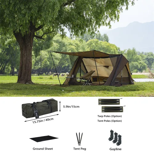 STOVEHUT パップテント キャンプ シェルター 軍幕テント 20Dナイロン超軽量テント 1-2人用 | POMOLY 新商品