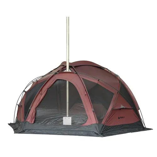 POMOLY ドームテント | Dome X4 Pro 大型自立式テント(Red) 2人用 4人ファミリーテント キャンプ