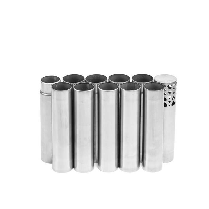 Φ70mm - 76mmチタン煙突セット 入れ子式煙突 | 可変式 筒型煙突 (Φ2.76in - 3in)  | POMOLY 新作2025