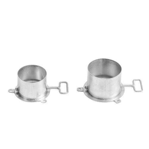 ダンパーベース チタン薪ストーブ  Φ 6cm / 7cm 煙突ベース  ( Φ 2.36in / 2.76in )  | POMOLY